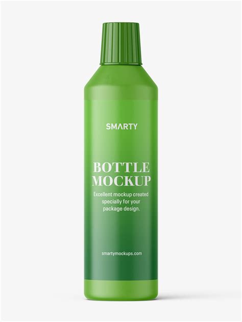 Universal plastic bottle mockup / matt - Mockups Design
