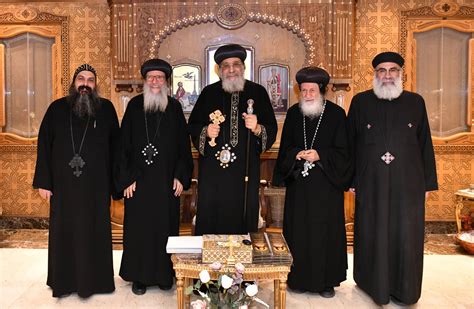 H.H. Pope Tawadros II Receives the Bishops of the Coptic Church in ...