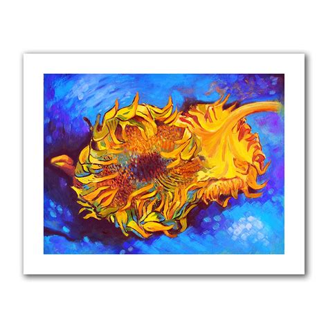 Art Wall 'Two Sunflowers by Vincent Van Gogh' by Susi Franco Unwrapped ...