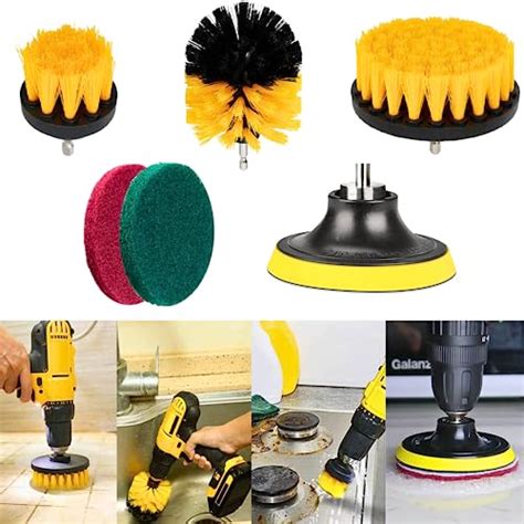 ICYLIFE 6 Different Electric Bathroom Cleaning Brush for Floors ...