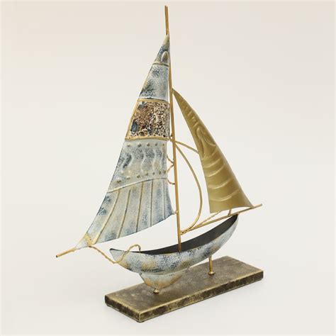 Buy VEDAS Blair Metal Sail Boat Table Accent from Vedas at just INR 3999.0
