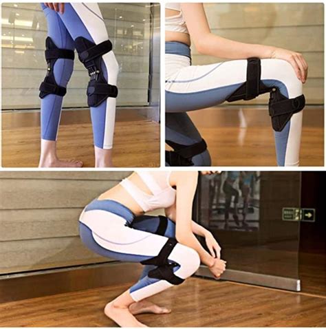 Power Knee Booster Brace (1 Pair) Joint Support Knee Pads Recovery ...
