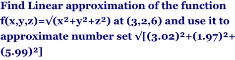 Linear Approximation for Function for Two Variables 的图像结果
