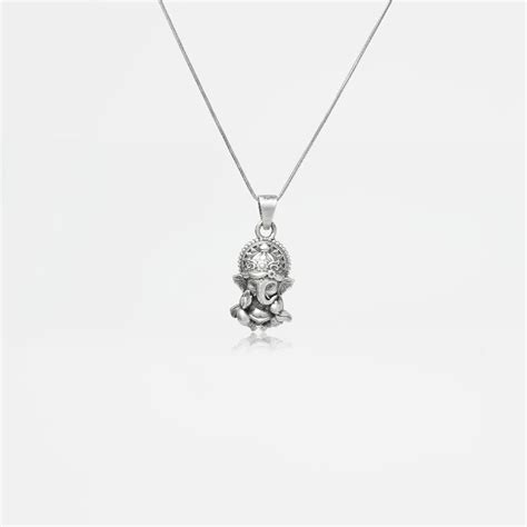 Antique Ganpati Silver Pendant – Silverworld