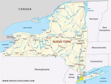 Nueva York (Estados Unidos): Mapa E Información