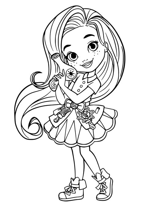 Collection of Girly Coloring Pages - Free Printable