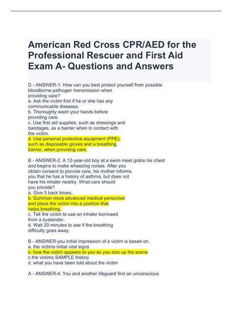 American Red Cross CPR/AED for the Professional Rescuer and First Aid ...