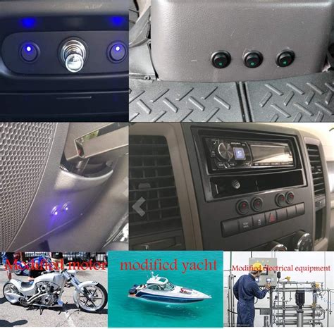 Buy QOFOWIN Toggle Switch 12V, Waterproof LED ON/Off Boat Rocker Switch ...