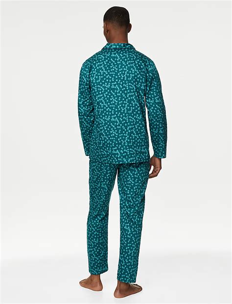 Buy Pure Cotton Floral Pyjama Set at Marks & Spencer