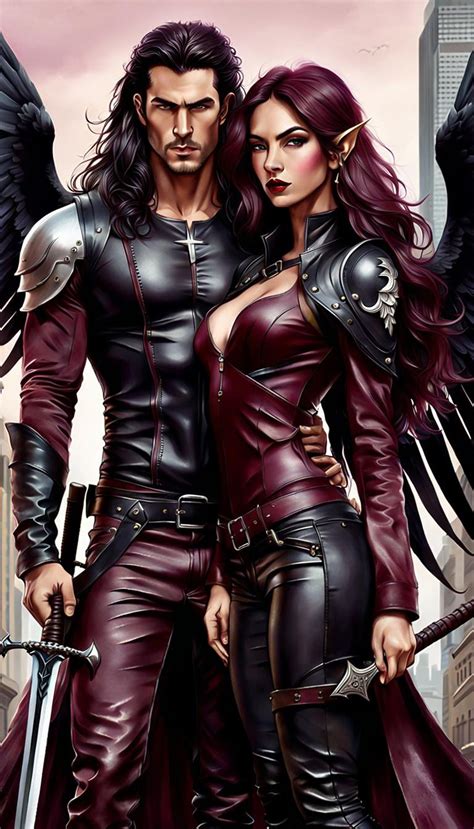 Hunt Athalar and Bryce Quinlan - Crescent City - AI Generated Artwork ...