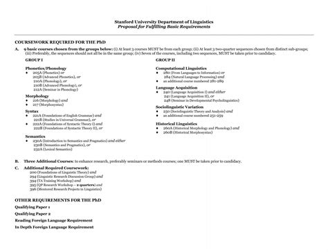 Proposal for Candidacy - Stanford Linguistics - Stanford University