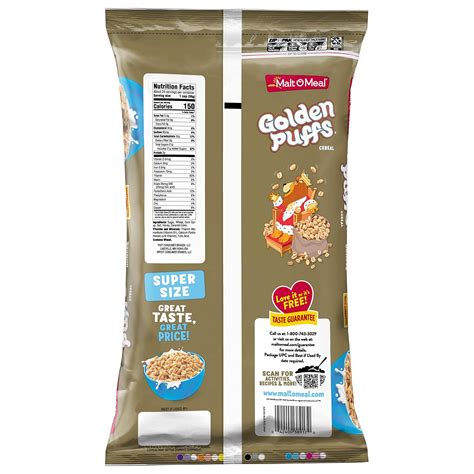 Buy Malt-O-Meal Golden Puffs® Kids Breakfast Cereal, Family Size Bulk ...