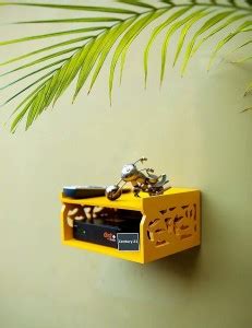 ItsTrendingWood MDF set top box stand wall mounted wall shelf router ...