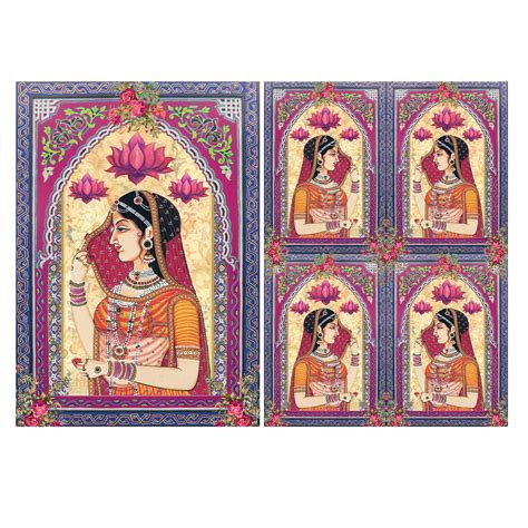 Filament Decoupage Paper A4 Lotus Princess 2Sheets – Itsy Bitsy