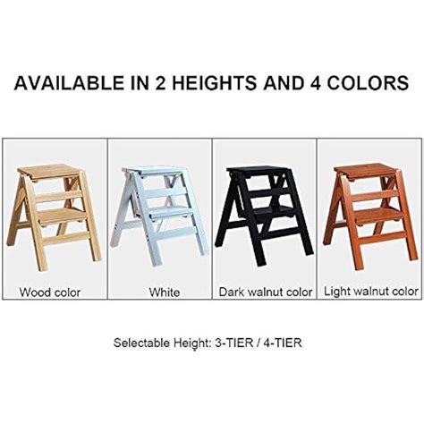Step Stool Folding Step Ladder Wood Bed Step | Ubuy India