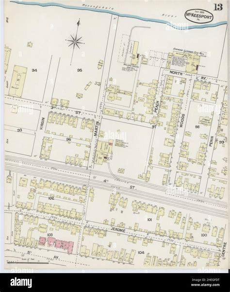 Mckeesport pennsylvania map hi-res stock photography and images - Alamy