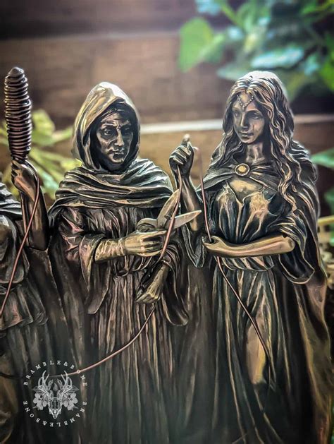 The Three Fates - Moirai - Statue - Curated by Bramble & Bone