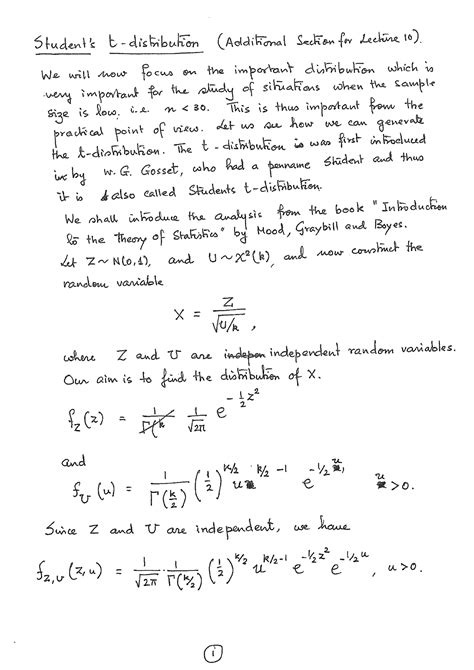 HSO201A-t-distribution - Sustainable Environment - Studocu