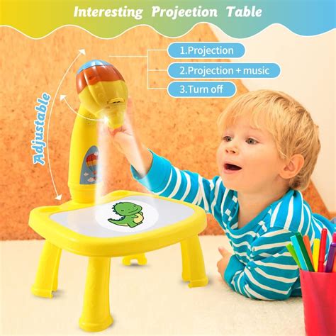 Buy BFYWB Drawing Projector Table for Kids, Toddler Doodle Board ...