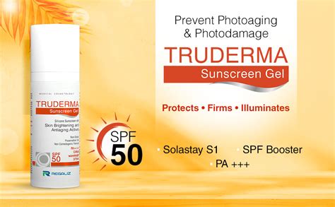 Regaliz Truderma Silicone Sunscreen Gel Spf 50+ | Broad Spectrum Uva ...