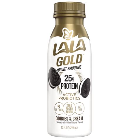Cookies and Cream LALA® Gold Flavor Yogurt Smoothie - Lala Foods