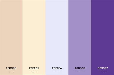25+ Best Lavender Color Palettes with Names and Hex Codes | Lavender color palette, Purple color ...