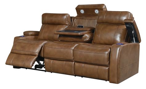 Reclining Sofa With Drop Down Table – On Wood Products