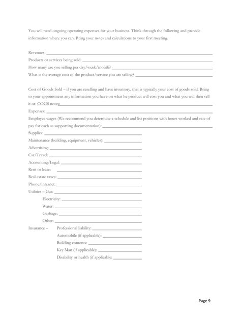 Blank Business Plan Template 的图像结果