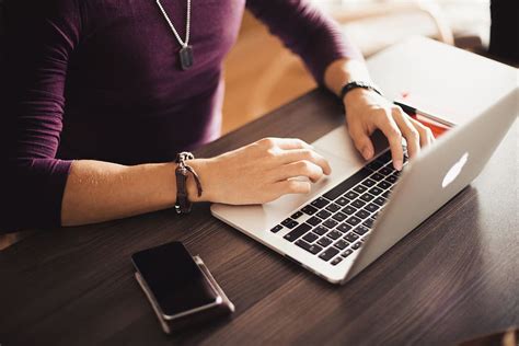 Modern laptop on wooden desk