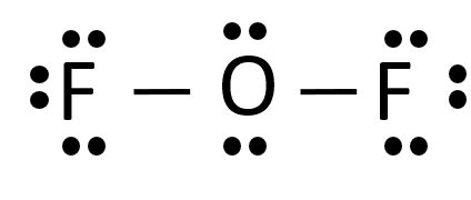 OF2 lewis structure, molecular geometry, hybridization and bond angle ...