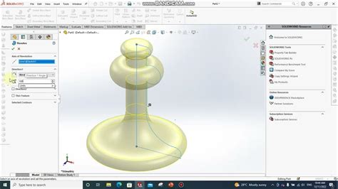 Image result for Revolve Base Command SolidWorks