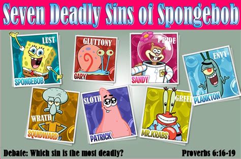 7 Deadliest Sins Spongebob
