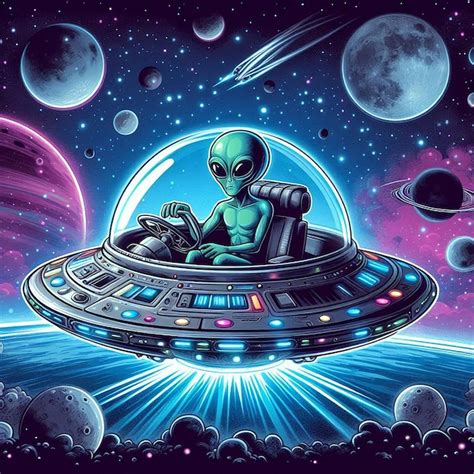Alien Spaceship Cartoon 的图像结果