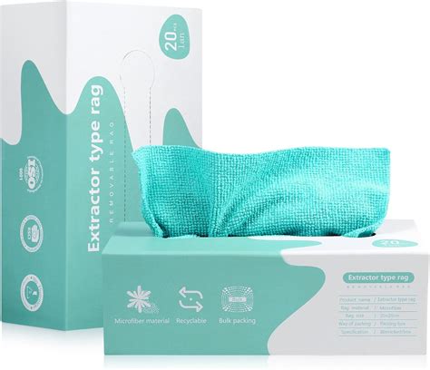 Microfiber Cleaning Cloth Rags in A Box (20 Count) -7.9" x 7.9" Reusable Microfiber Towels for ...