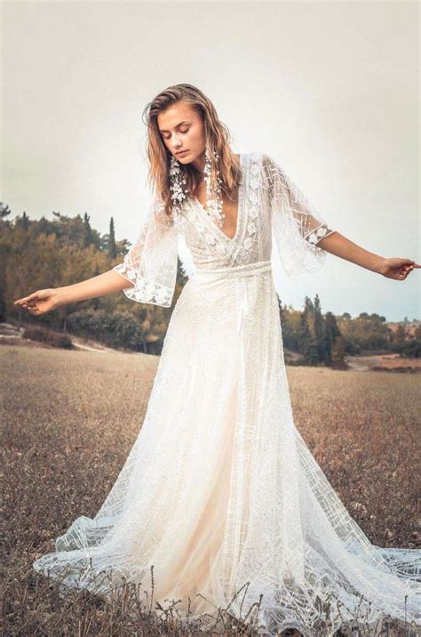 ethereal boho wedding dress