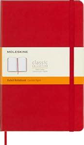 Moleskine Large Ruled Hardcover Notebook Scarlet Red : Moleskine ...