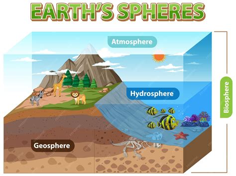 Lithosphere Hydrosphere Atmosphere Biosphere Diagram
