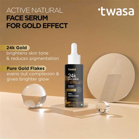 Buy 24K Gold Serum For Glowing Skin Online in India – Twasa Cosmetics