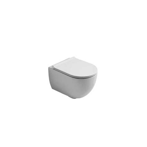 Modern design ceramic suspended 55x35cm WC, Star, made in Italy