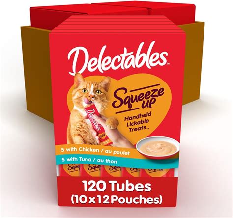 Hartz Delectables Squeeze Up Chicken & Tuna Interactive Lickable Wet ...