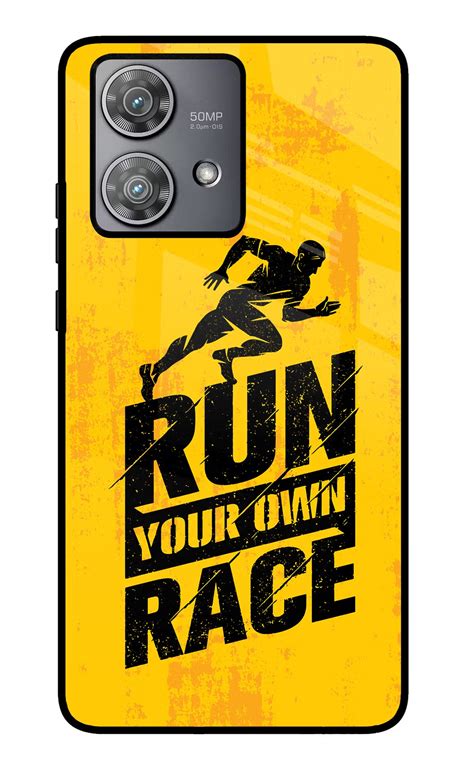 Buy Now Run Your Own Race Glass Case for Moto Edge 40 Neo Online | Casekaro