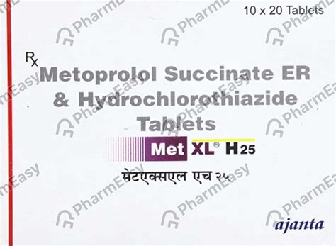 Buy Meto Er Ht 25mg Strip Of 10 Tablets Online at Flat 15% OFF | PharmEasy