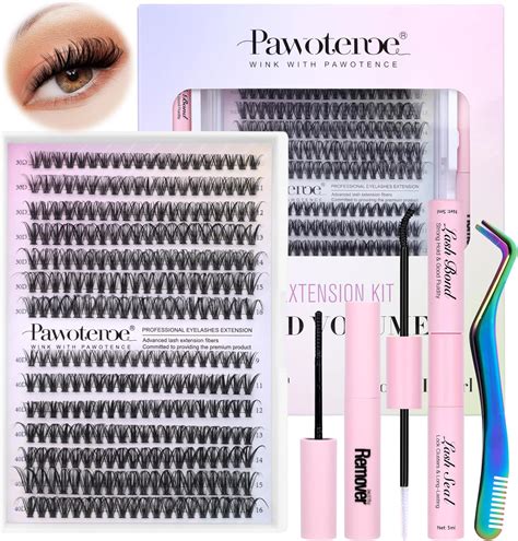 Amazon.com: Pawotence Lash Extension Kit DIY 280pcs Individual Lash ...