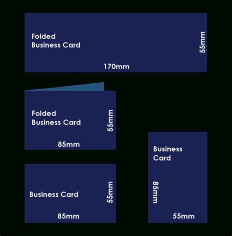 Business Card Template Dimensions 的图像结果