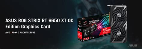 ASUS ROG STRIX RX 6650 XT OC 8GB GDDR6 Graphics Card - tpstech.in