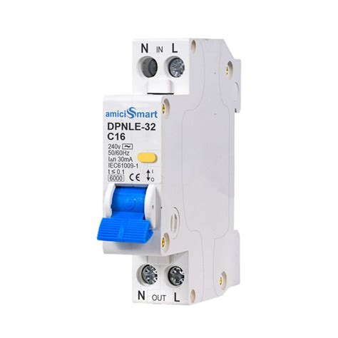RCBO Single Module 18mm | RCCB + MCB Combined | 6A–20A – amiciKart