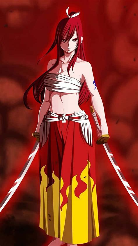 Download The mighty Erza Scarlet Wallpaper | Wallpapers.com