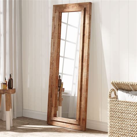 Bree burl wood floor mirror – Artofit