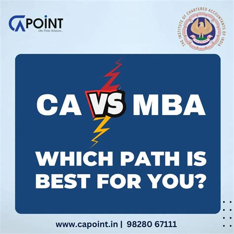 CA v/s MBA: Which Path is Best for You? – CA Point