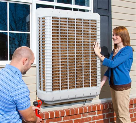 MasterCool 3200-CFM 3-Speed Outdoor Window Evaporative Cooler for 1600 ...